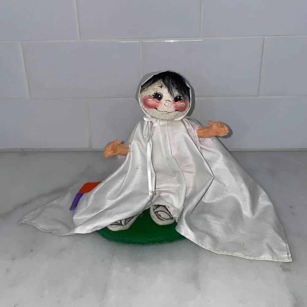 Annalee Doll 7" Vintage Halloween Ghost Costume Kid Doll